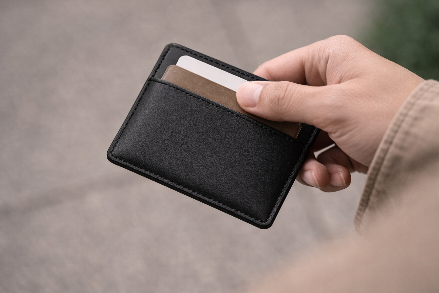 Minimal Leather Cardholder