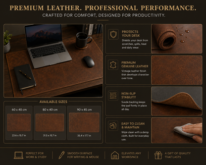 Executive Leather Desk Pad