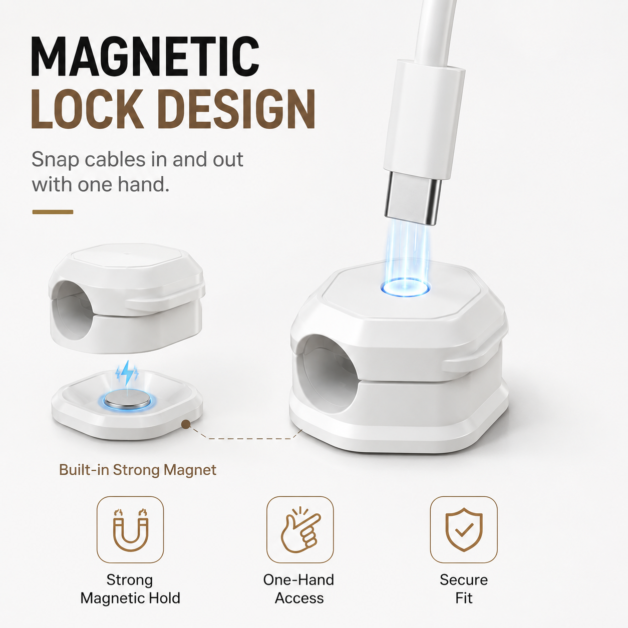 Executive Magnetic Cable Clips