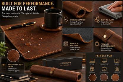 Executive Leather Desk Pad