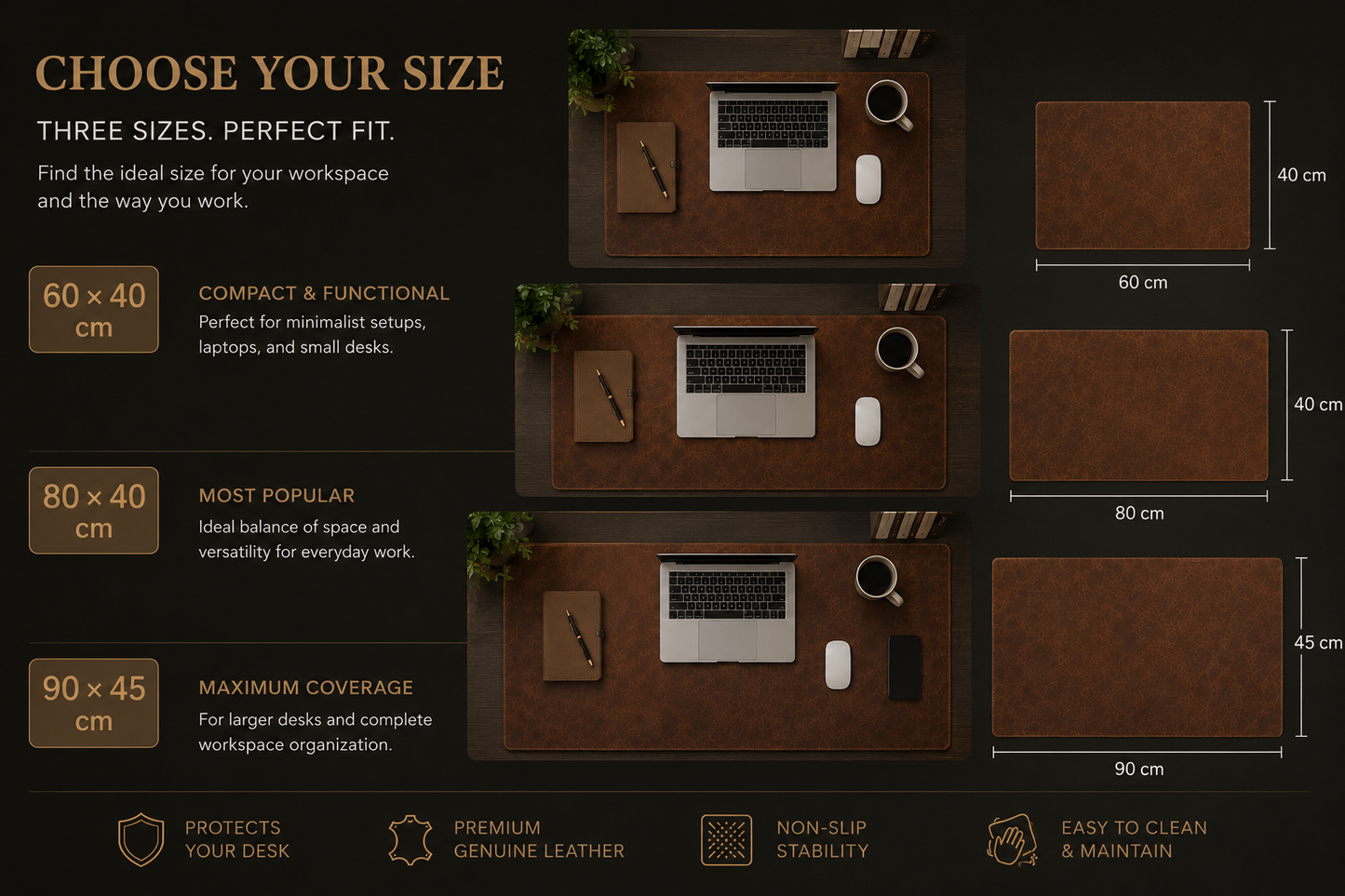 Executive Leather Desk Pad