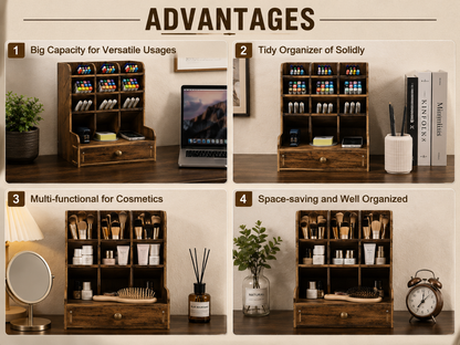 Executive Desk Organizer with Drawer