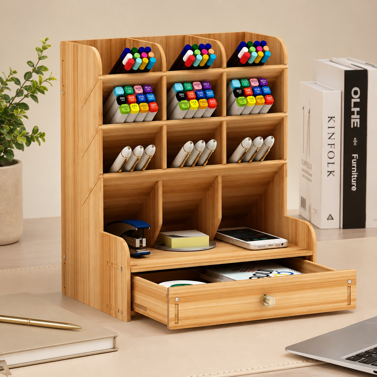 Executive Desk Organizer with Drawer