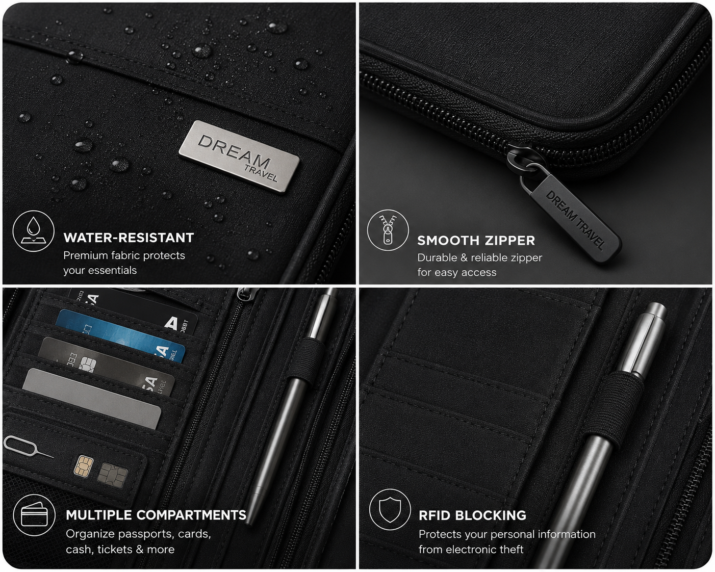 Executive Travel Passport Organizer