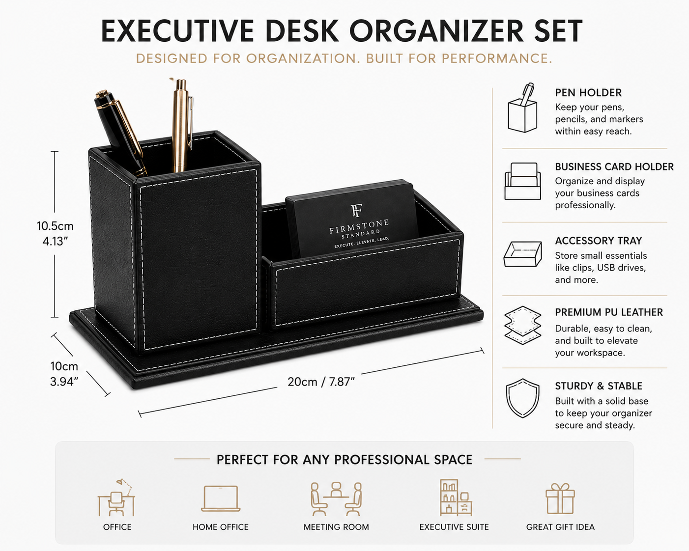 Executive Desk Organizer Set