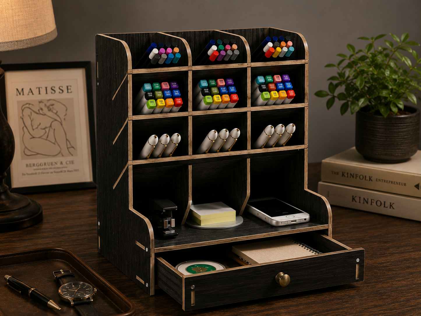 Executive Desk Organizer with Drawer