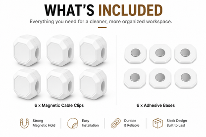 Executive Magnetic Cable Clips