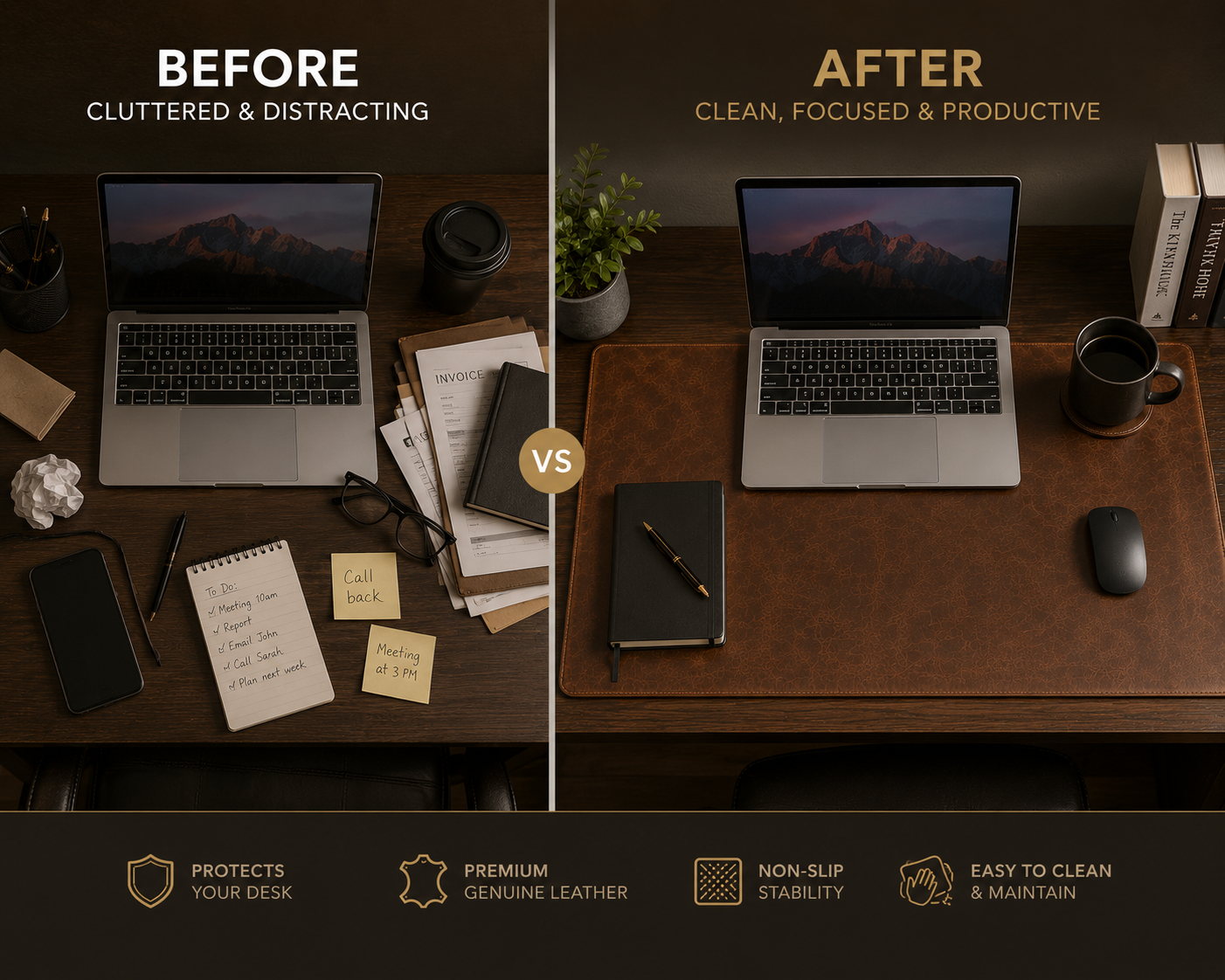 Executive Leather Desk Pad